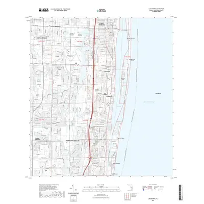 2021 Map of Lake Worth, 2021 Print