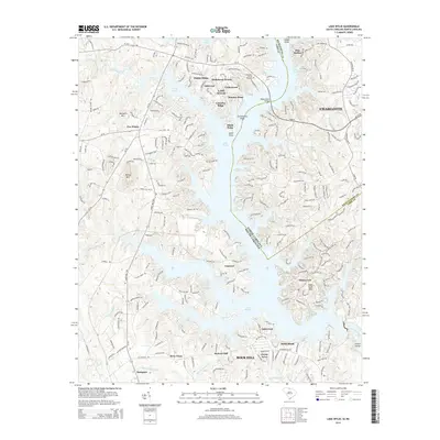 2014 Map of Lake Wylie, 2014 Print