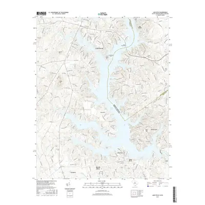 2017 Map of Lake Wylie, 2017 Print