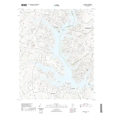 2020 Map of Lake Wylie, 2020 Print