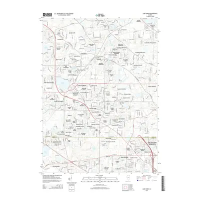 2015 Map of Lake Zurich, 2015 Print