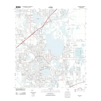 2012 Map of Lakeland, 2012 Print