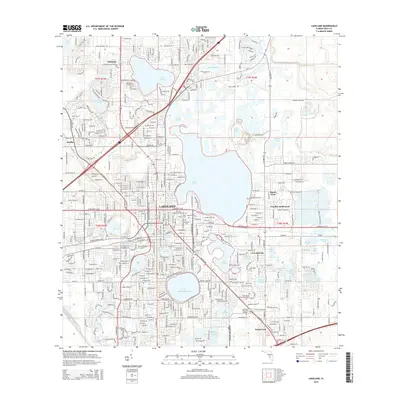 2015 Map of Lakeland, 2015 Print