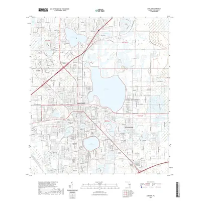 2021 Map of Lakeland, 2021 Print