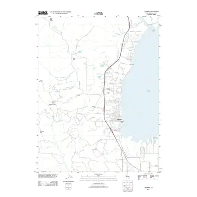 2012 Map of Lakeport, 2012 Print