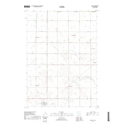 2018 Map of Lakota, 2018 Print