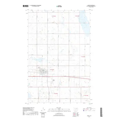 2017 Map of Lakota, 2017 Print