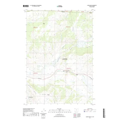 2017 Map of Lamar Canyon, 2017 Print