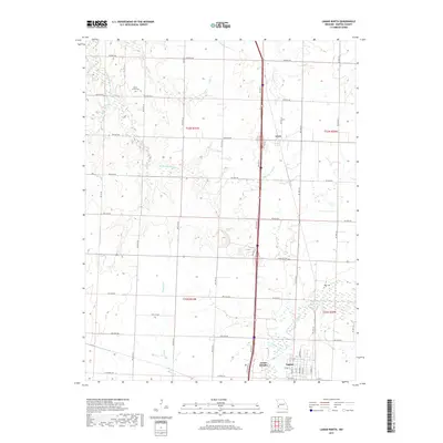 2017 Map of Lamar North, 2017 Print