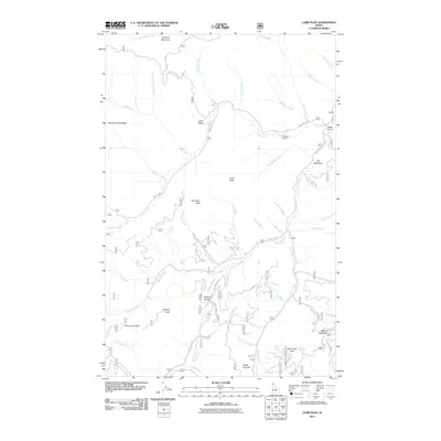 2011 Map of Lamb Peak, 2011 Print