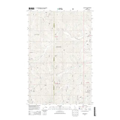 2013 Map of Lamb Peak, 2013 Print