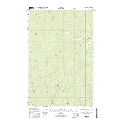 2017 Map of Lamb Peak, 2017 Print