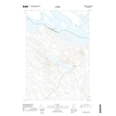 2018 Map of Lambert Lake, 2018 Print