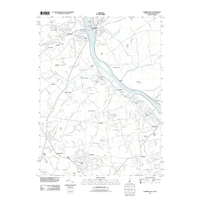 2011 Map of Lambertville, 2011 Print