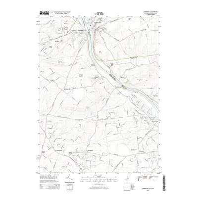 2014 Map of Lambertville, 2014 Print
