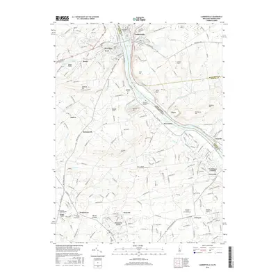 2016 Map of Lambertville, 2016 Print