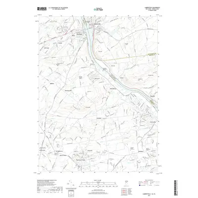 2019 Map of Lambertville, 2019 Print