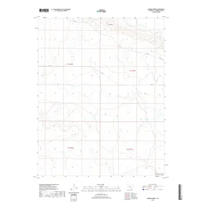 2019 Map of Lambing Spring, 2019 Print