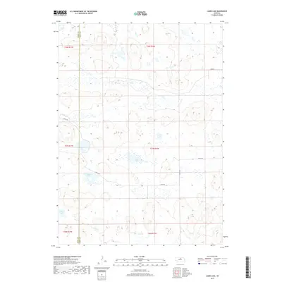 2017 Map of Lambs Lake, 2017 Print