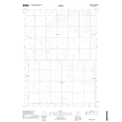 2017 Map of Lambs Lake NE, 2017 Print