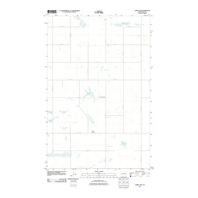 2011 Map of Lambs Lake, 2011 Print
