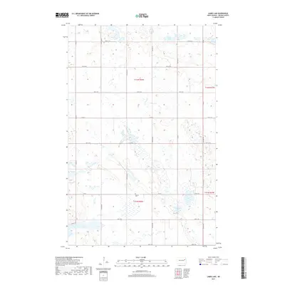 2017 Map of Lambs Lake, 2017 Print