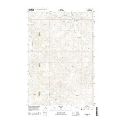 2014 Map of Lame Deer, 2014 Print