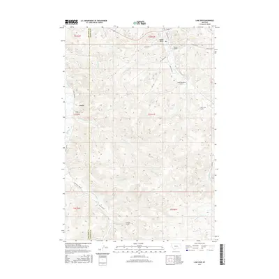 2017 Map of Lame Deer, 2017 Print