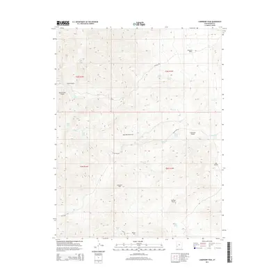 2014 Map of Lamerdorf Peak, 2014 Print