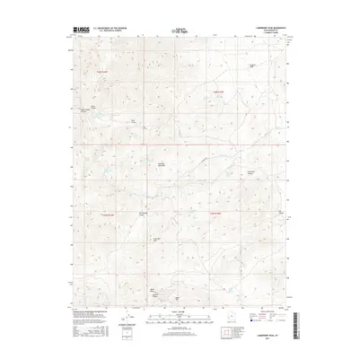 2017 Map of Lamerdorf Peak, 2017 Print