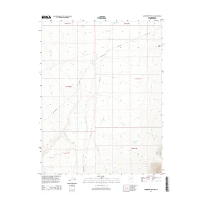 2014 Map of Lamerdorf Peak NW, 2014 Print