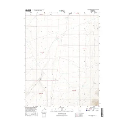 2017 Map of Lamerdorf Peak NW, 2017 Print