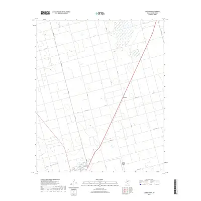 2019 Map of Lamesa North, 2019 Print