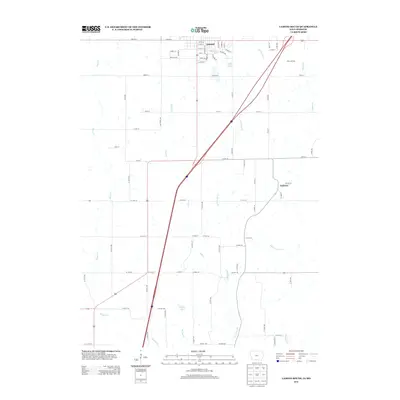 2013 Map of Lamoni South, 2013 Print