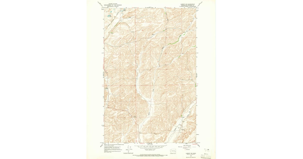 1960s Maps of Whitman County, WA | Pastmaps