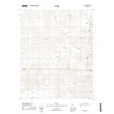 2018 Map of Lamont Peak, 2018 Print