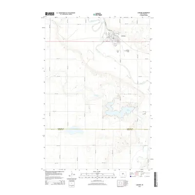 2014 Map of LaMoure, 2014 Print