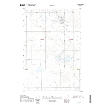 2017 Map of LaMoure, 2017 Print