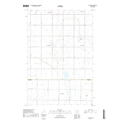 2017 Map of LaMoure SW, 2017 Print