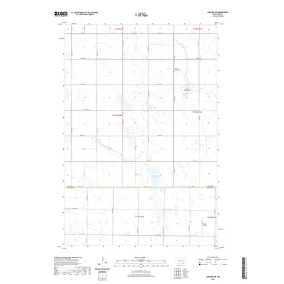 2020 Map of LaMoure SW, 2020 Print