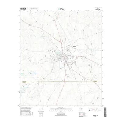 2016 Map of Lampasas, 2016 Print