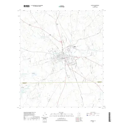 2019 Map of Lampasas, 2019 Print