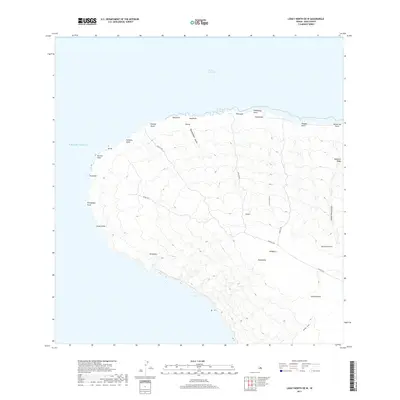 2017 Map of Lanai North OE W, 2017 Print