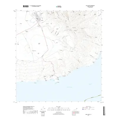 2017 Map of Lanai South, 2017 Print
