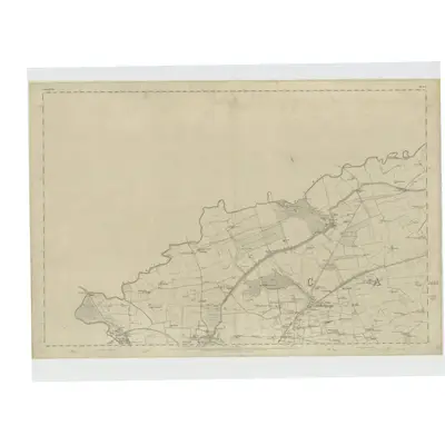 1858 Map of Lanarkshire, Sheet I, 1864 Print