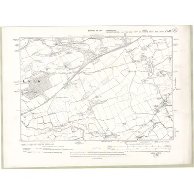 1911 Map of Lanarkshire Sheet II.NE, 1914 Print