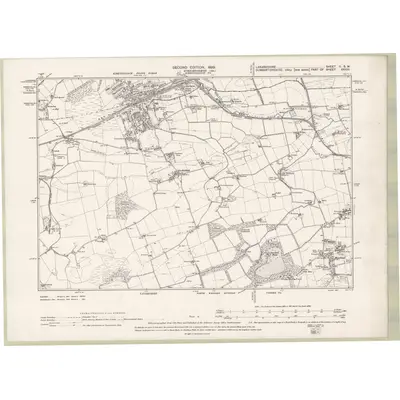 1897 Map of Lanarkshire Sheet II.SW, 1899 Print