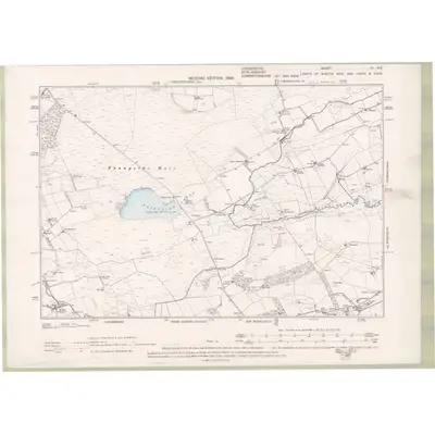 1896 Map of Lanarkshire Sheet III.NE, 1899 Print