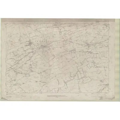1910 Map of Lanarkshire Sheet IV, 1922 Print