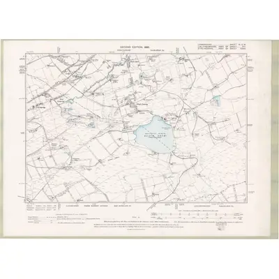 1896 Map of Lanarkshire Sheet IV.SW, 1899 Print